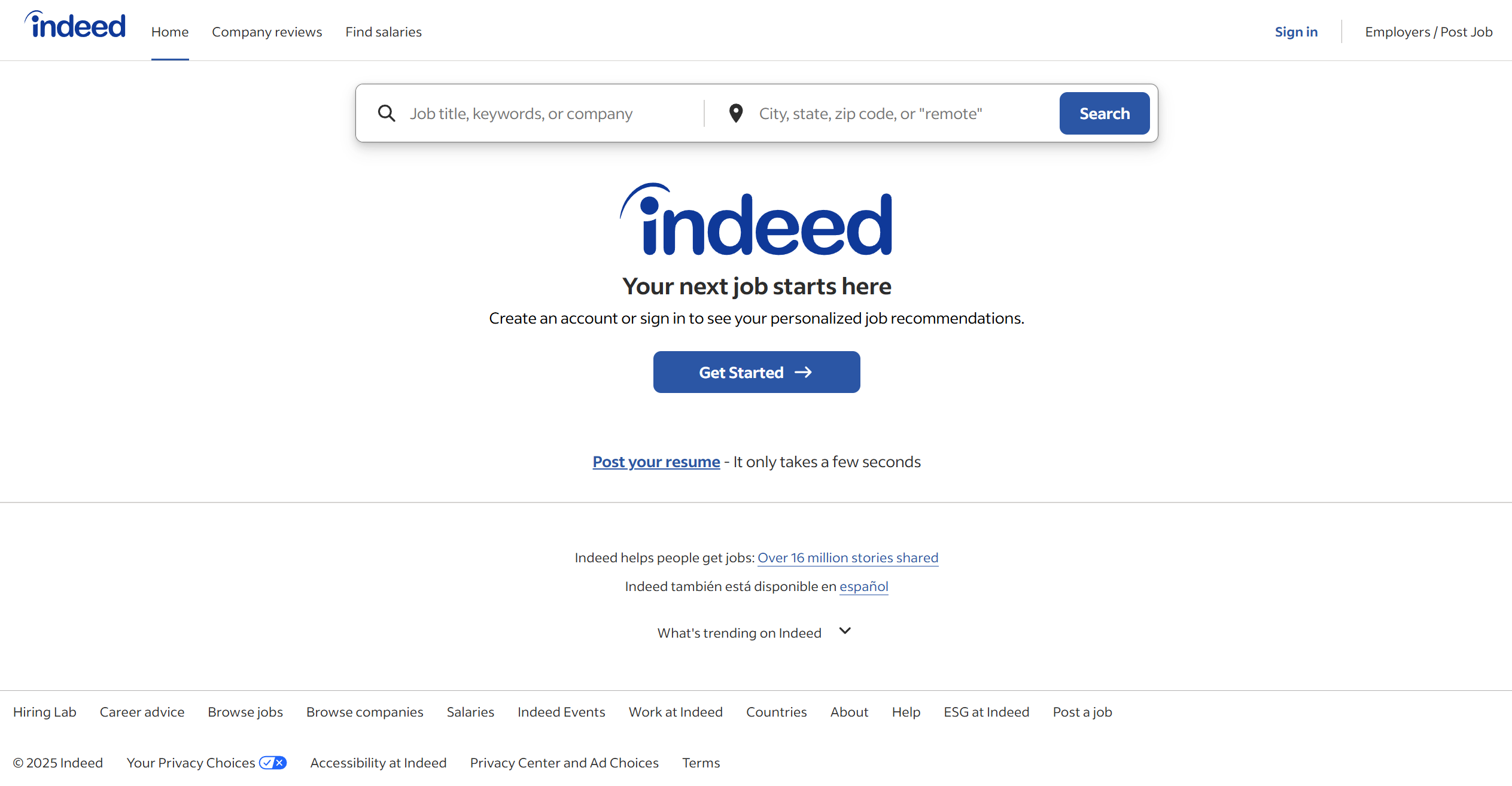 Affiliate program Indeed