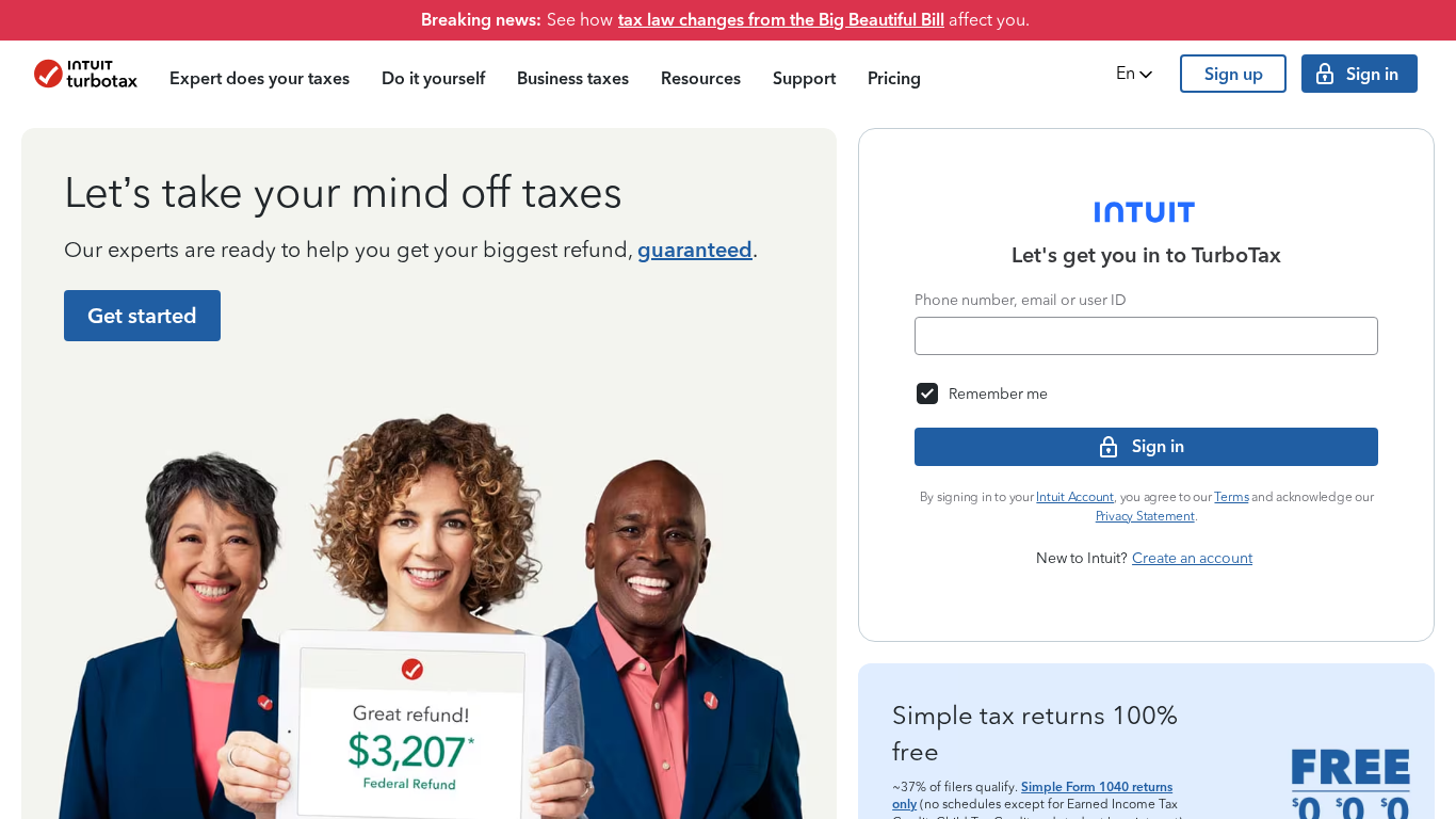 Partnerský program Intuit TurboTax