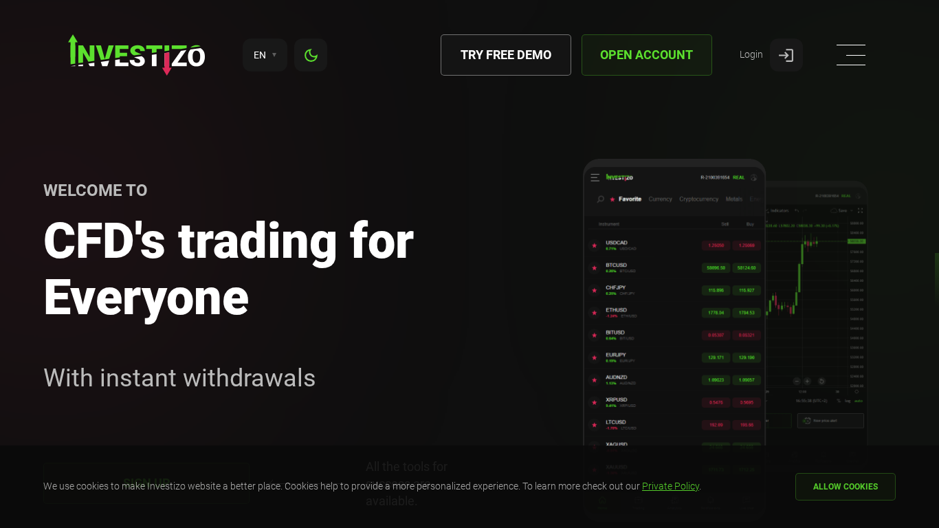 Investizo partnerský program