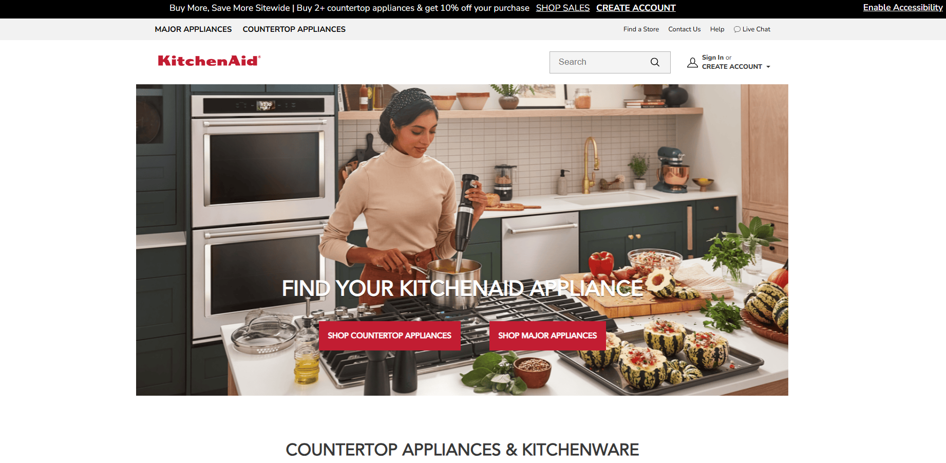 Affiliate program ShopKitchenAid.com