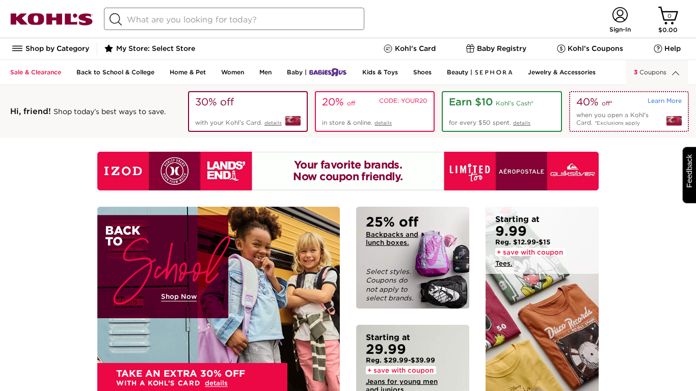 Affiliate program Kohl's