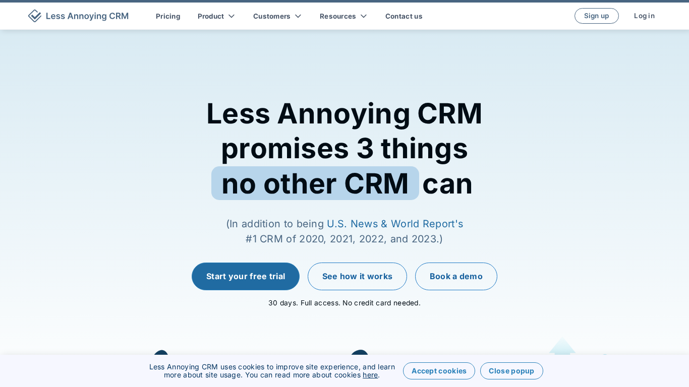 Affiliate program Less Annoying CRM