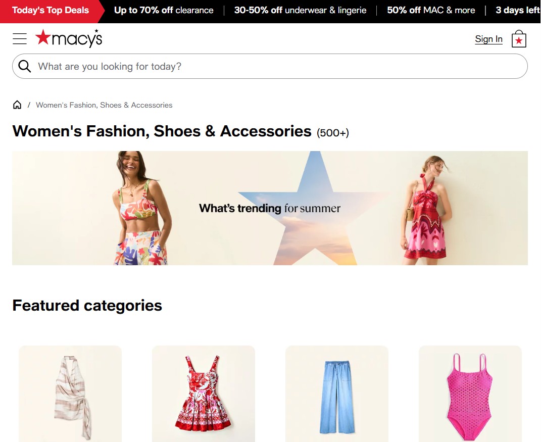 Affiliate program Macy's