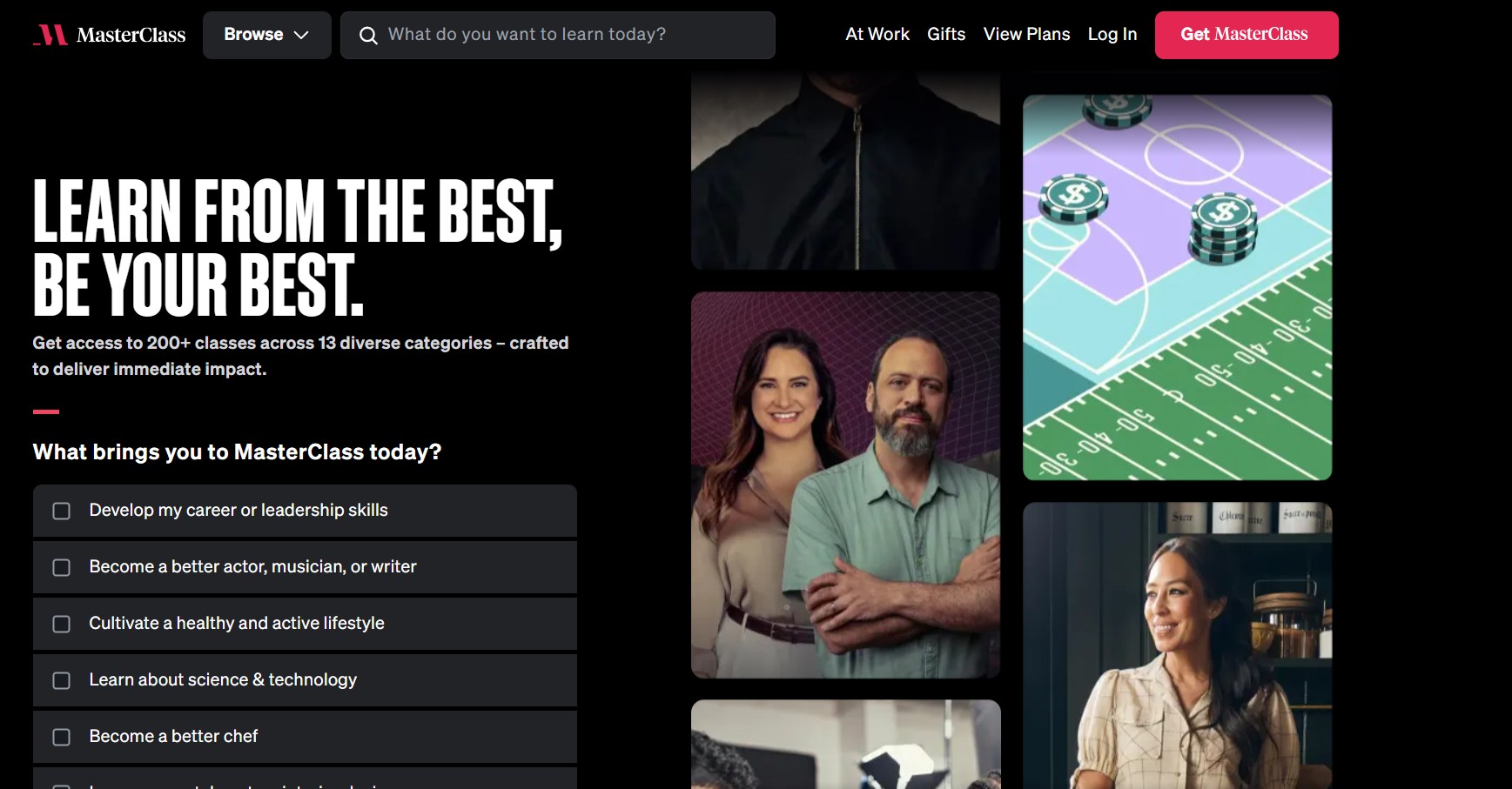 Affiliate program MasterClass