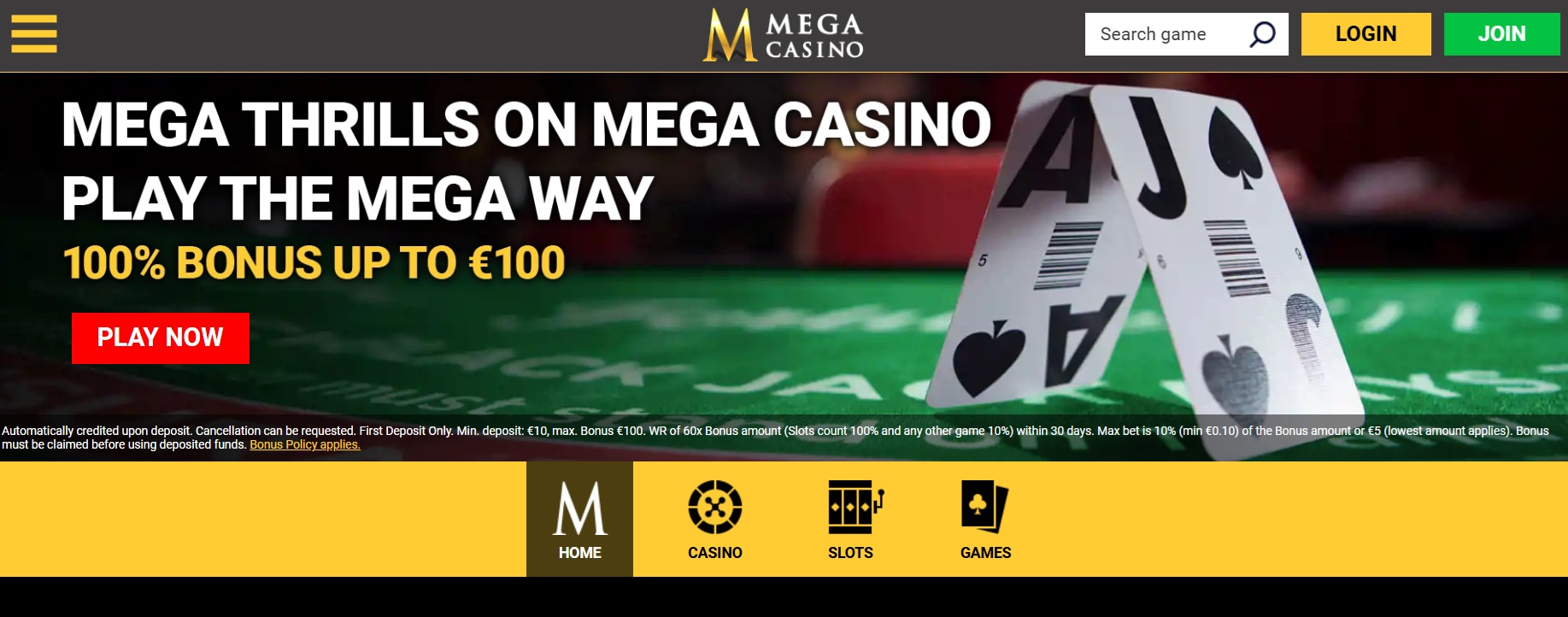 Partnerský program Mega Casino