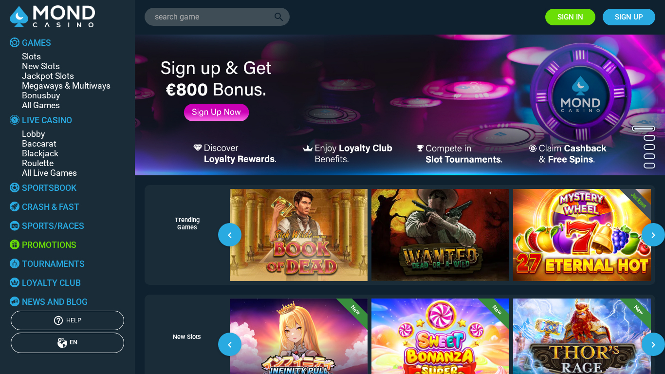 Partnerský program MondCasino