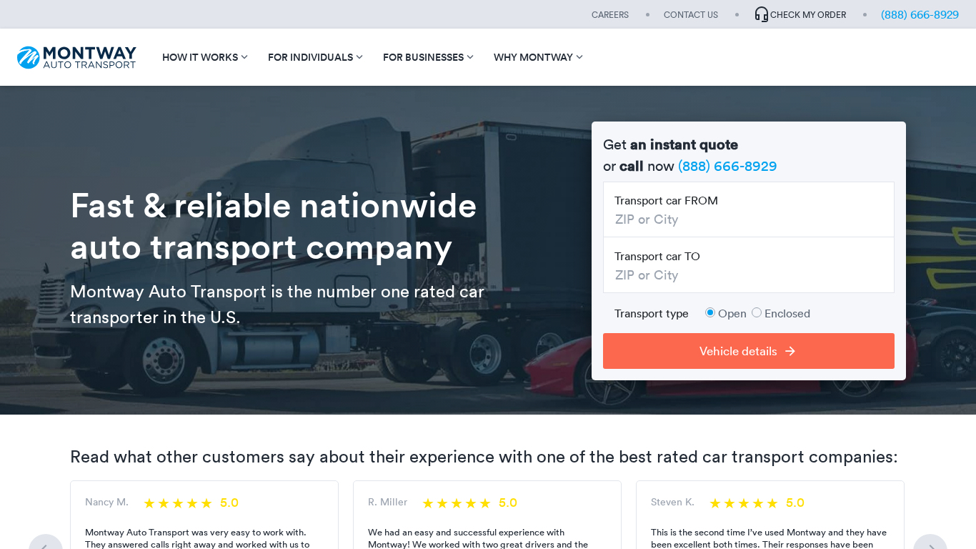 Partnerský program Montway Auto Transport