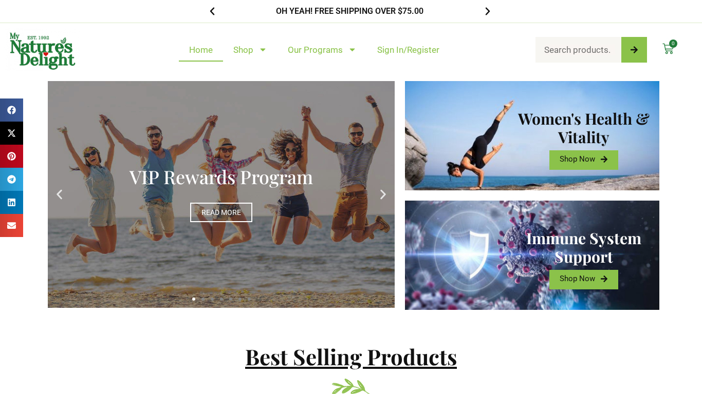 Affiliate program My Nature's Delight