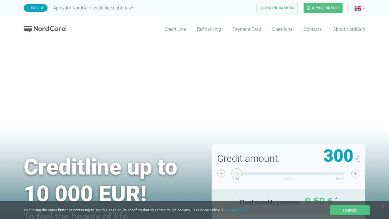 Affiliate program NordCard