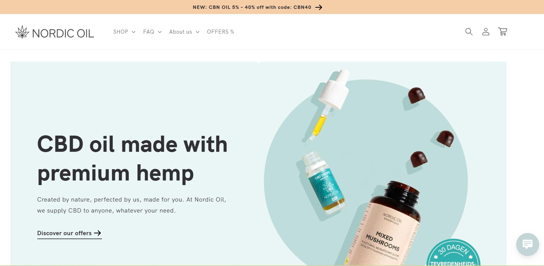 Affiliate program Nordic Oil