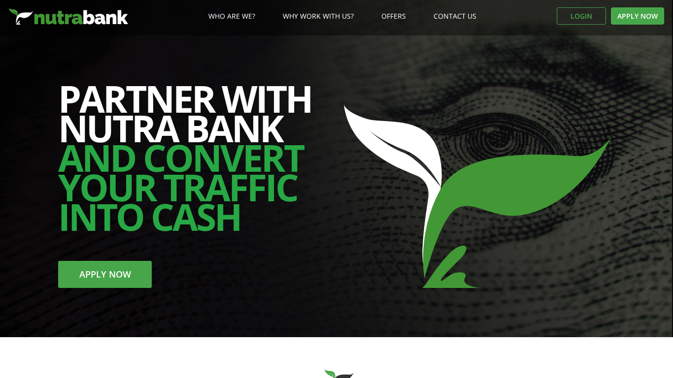 Affiliate program Nutra Bank