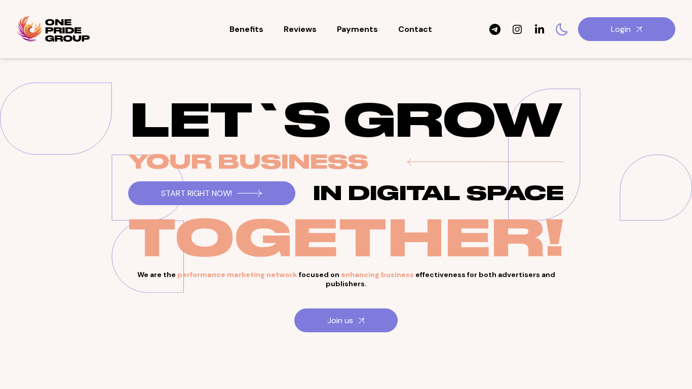 Affiliate program OnePride Group