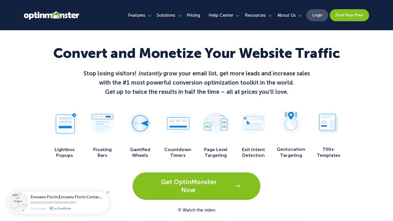 Affiliate program OptinMonster