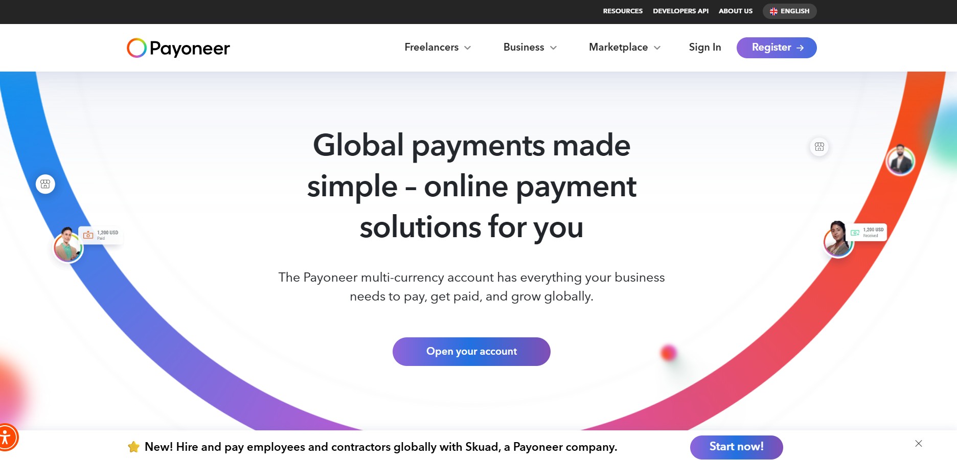 Affiliate program Payoneer