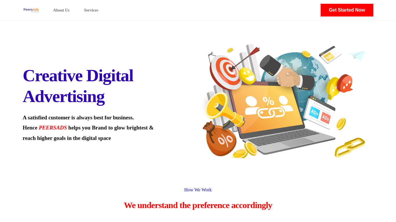 Peersads Global partnerský program