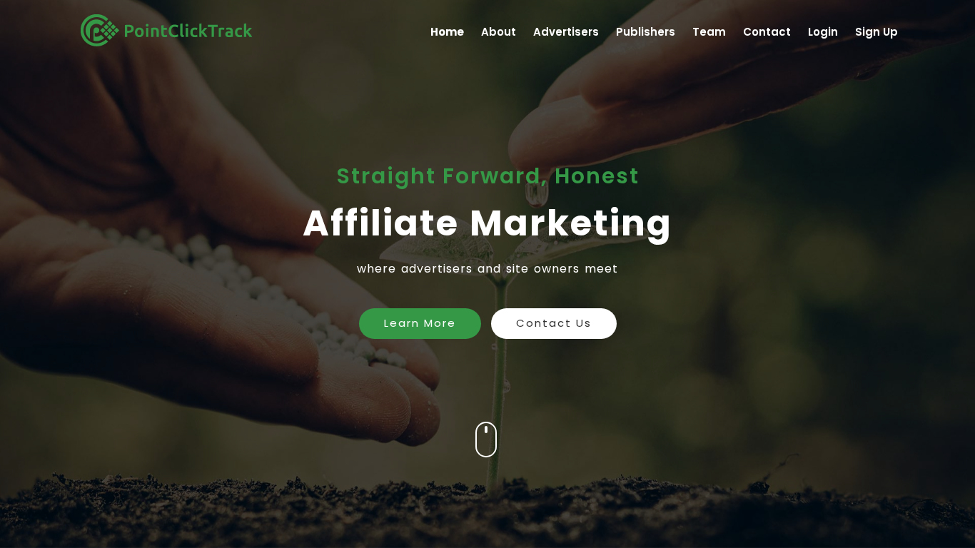 Affiliate program PointClickTrack