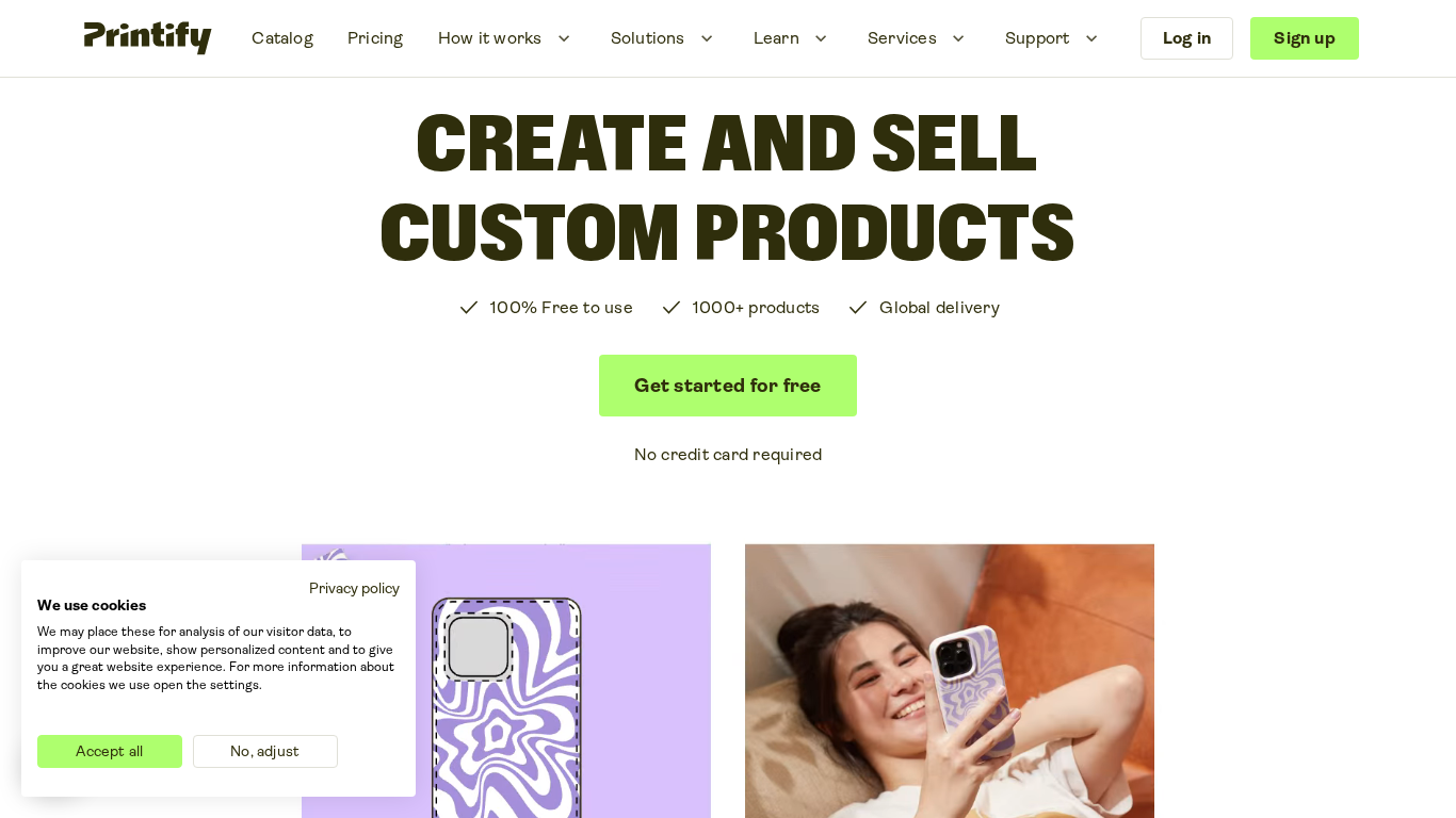 Affiliate program Printify