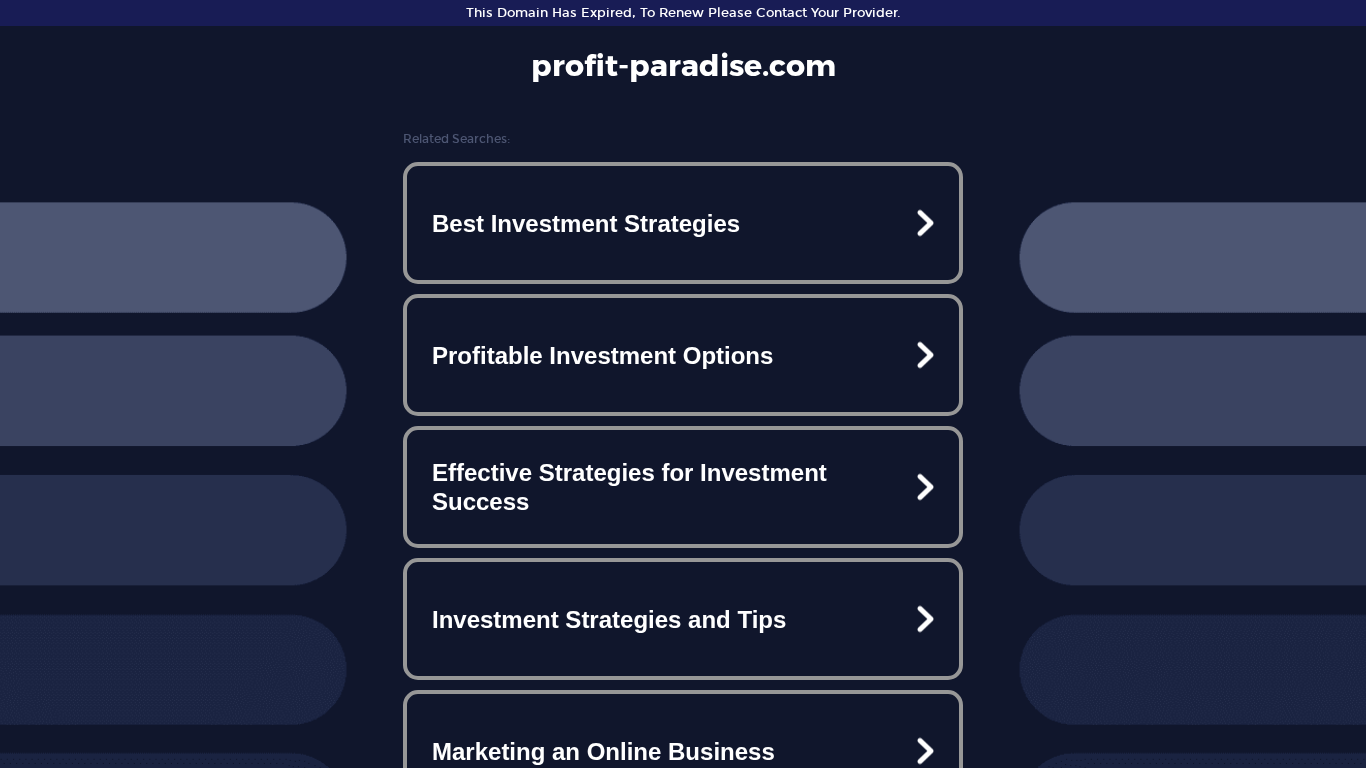 Affiliate program Profit Paradise