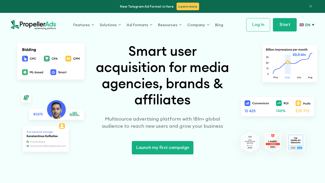PropellerAds partnerský program