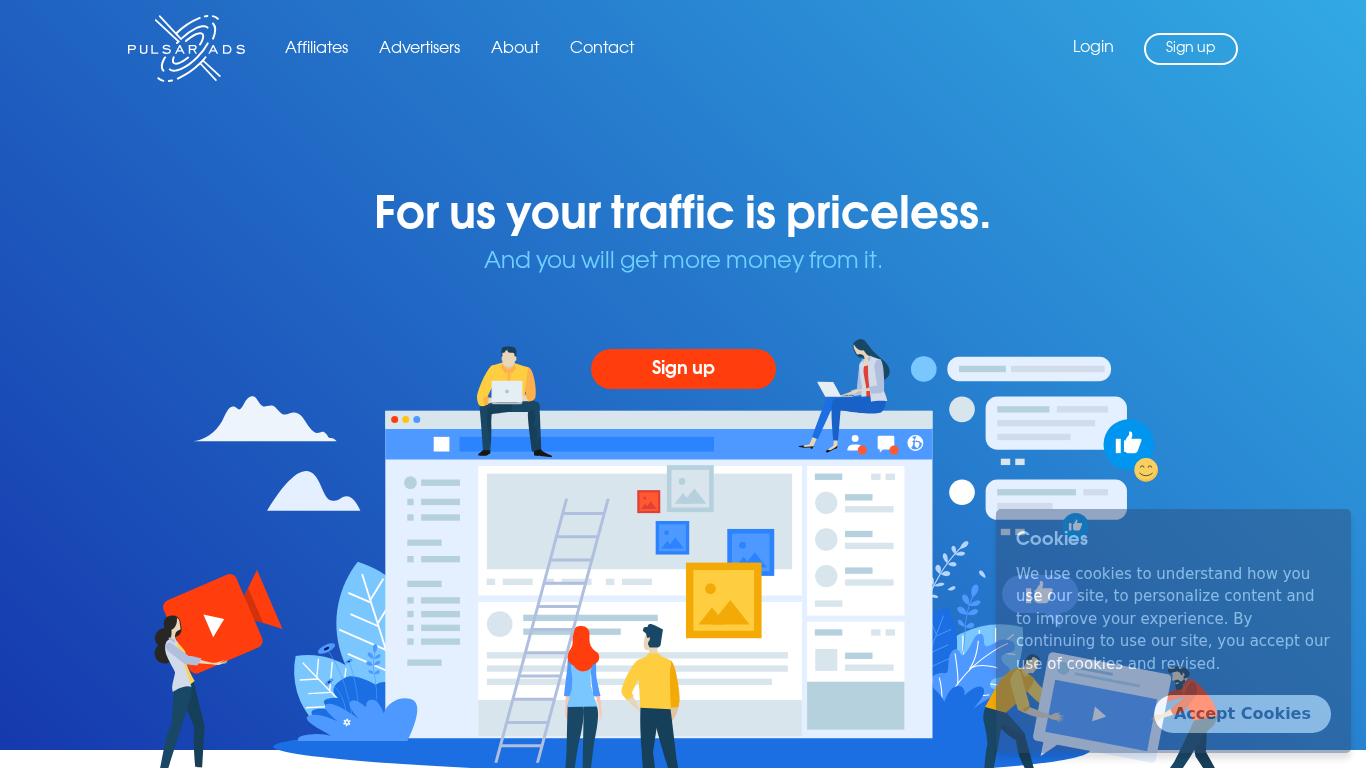 Affiliate program Pulsar Ads