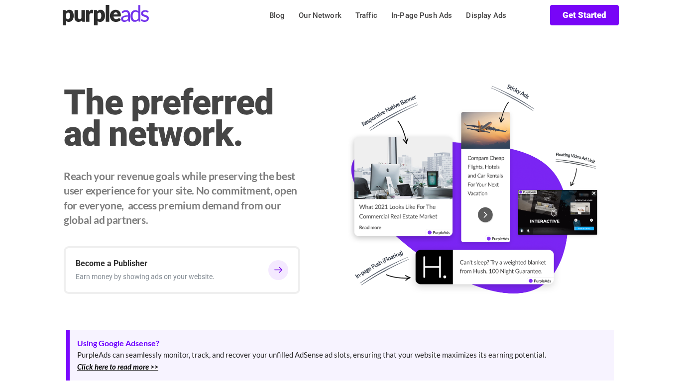 Affiliate program PurpleAds