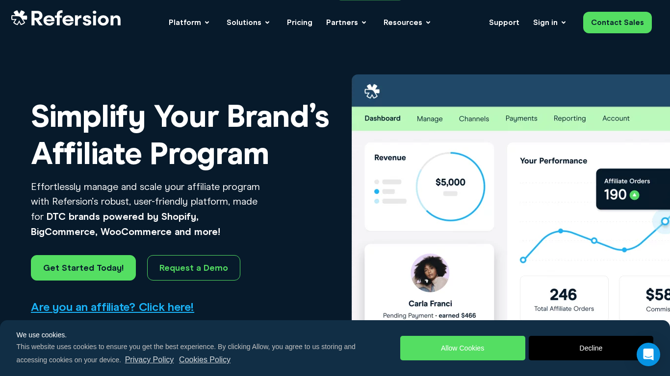 Partnerský program Refersion Marketplace