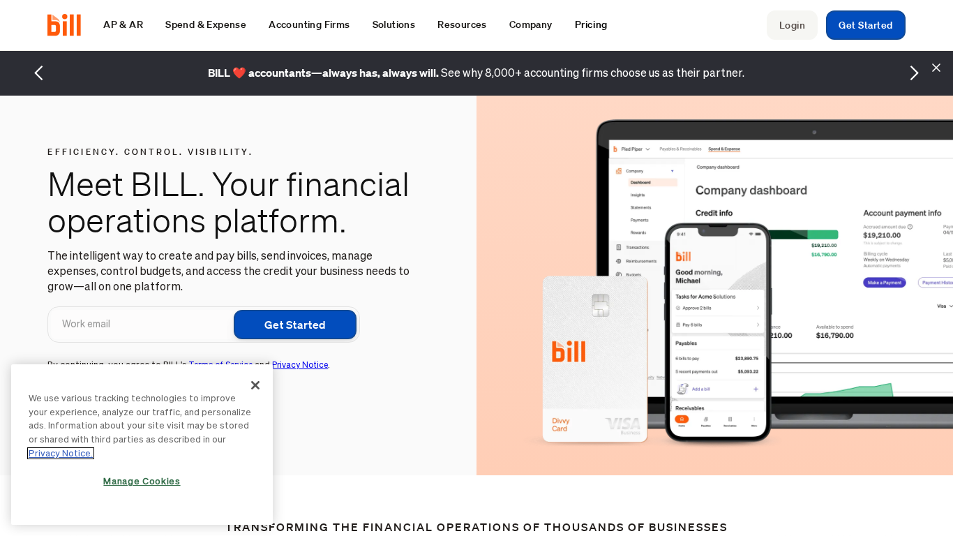 Affiliate program Revenue Bill