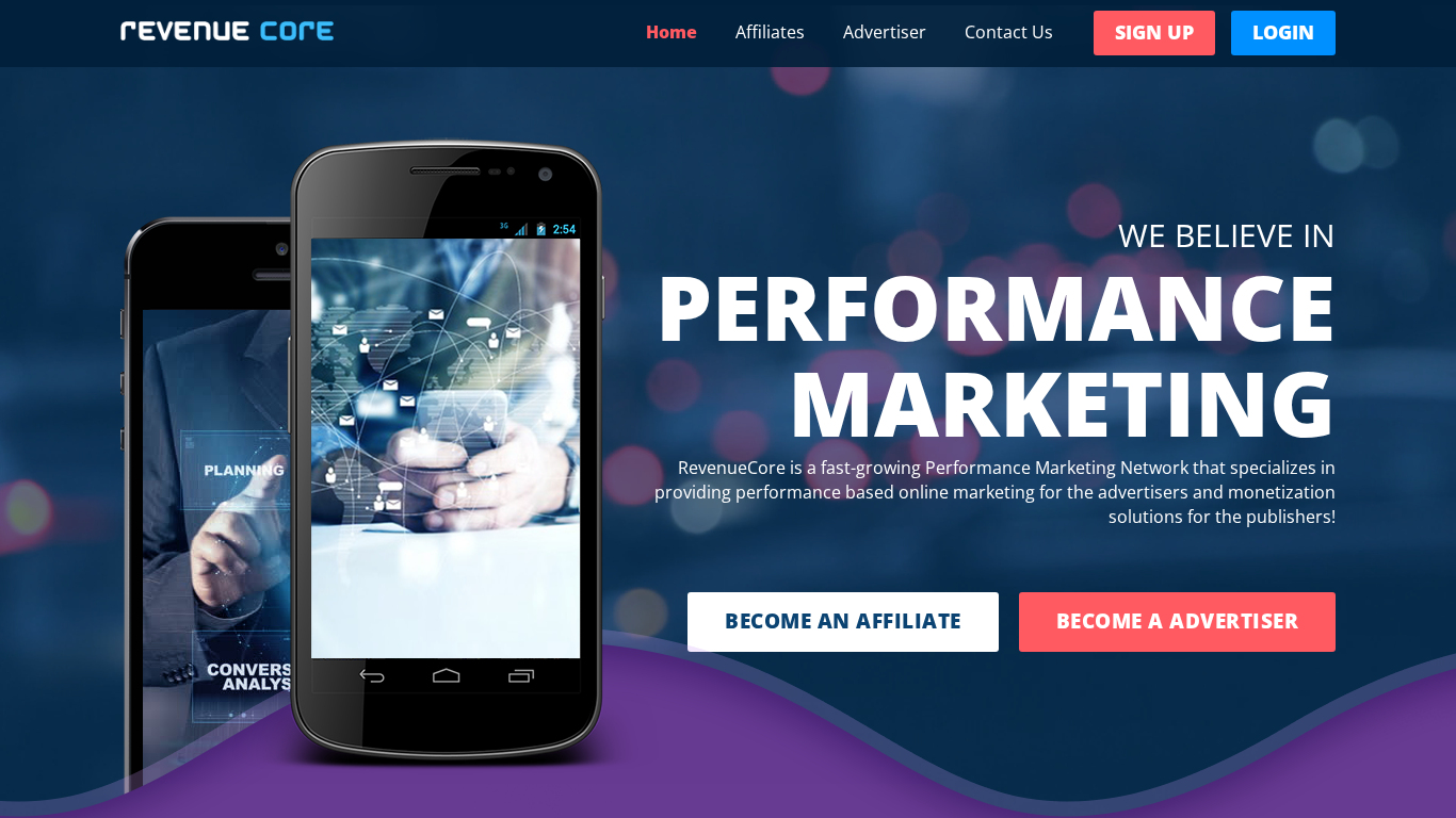 Affiliate program Revenue Core