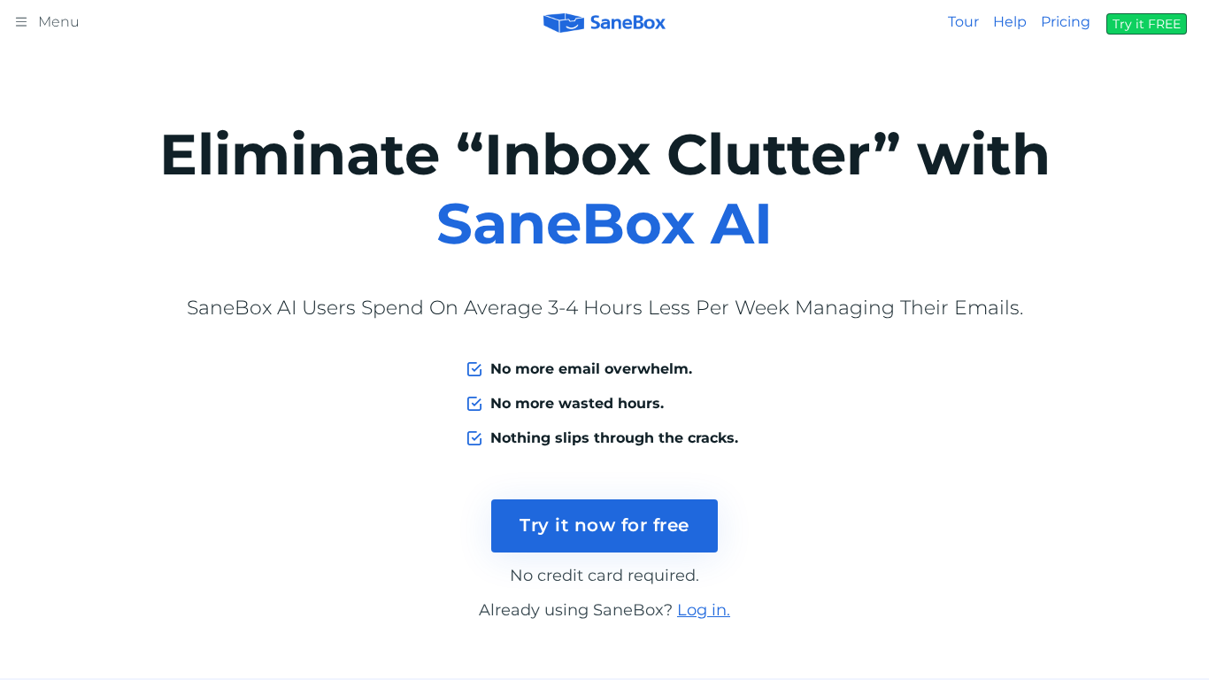 Affiliate program SaneBox