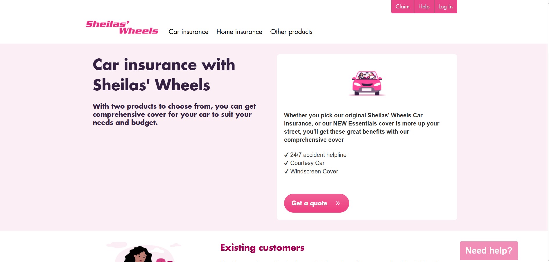 Affiliate program Sheilas' Insurance