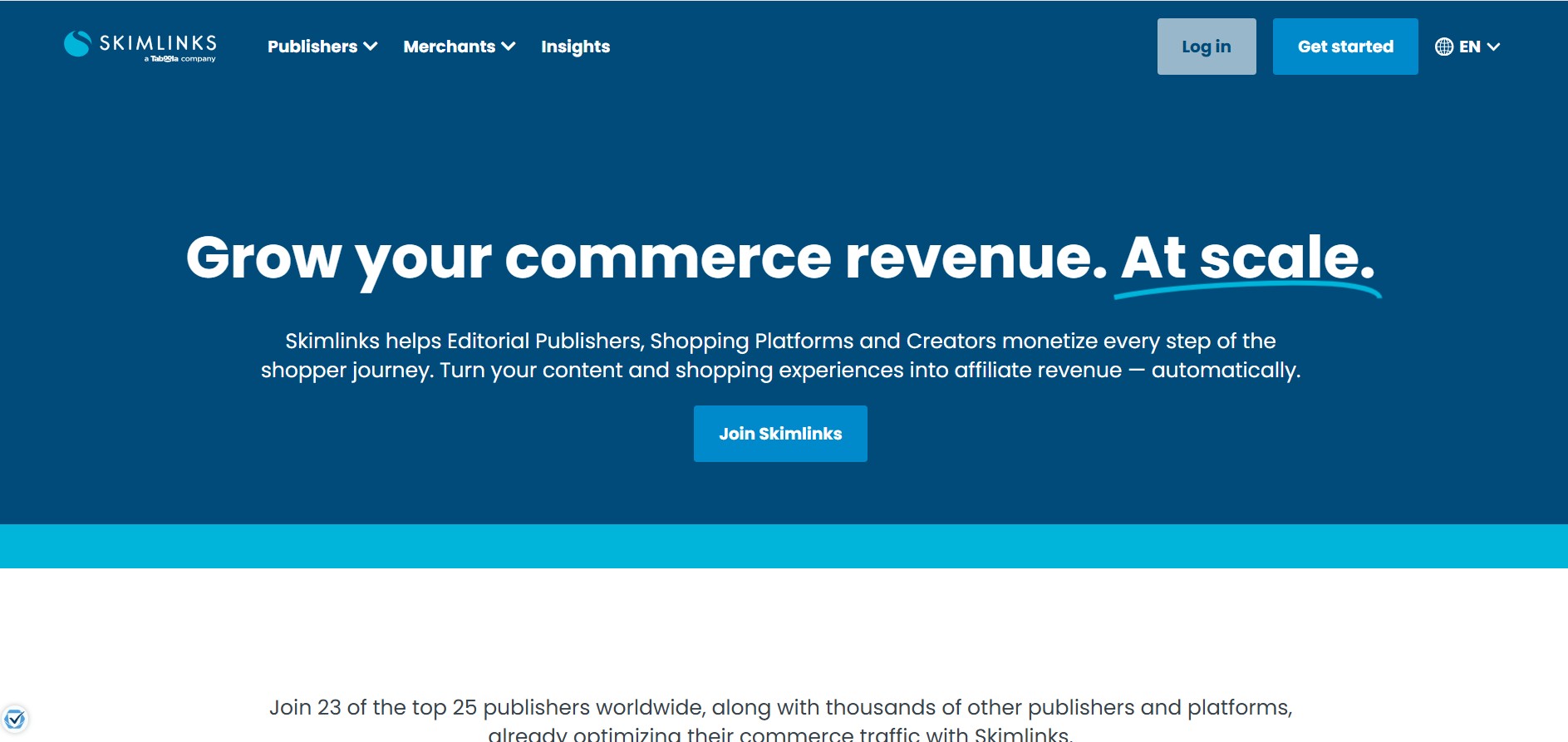 Skimlinks Affiliate program