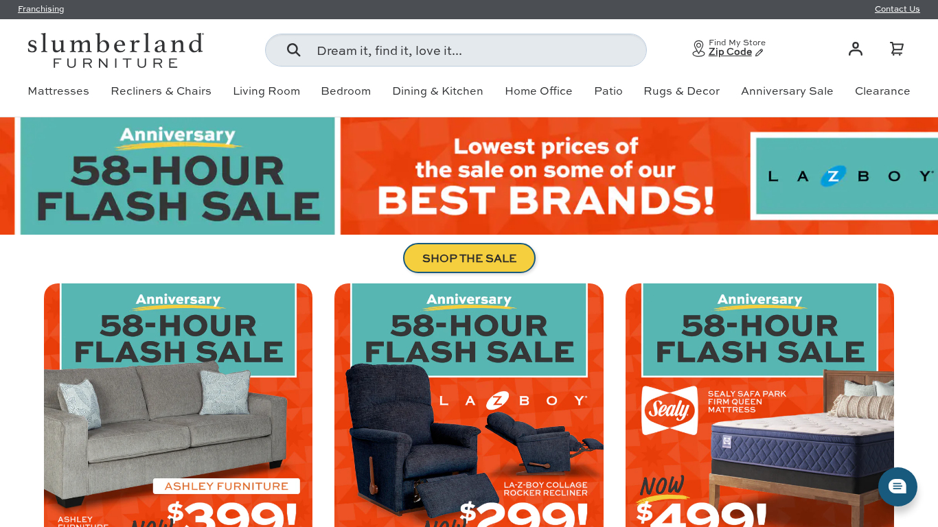 Affiliate program Slumberland Furniture
