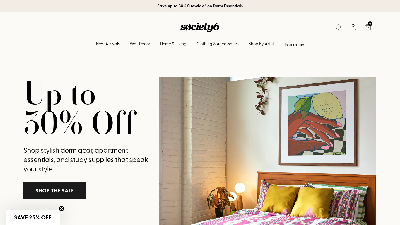 Affiliate program Society6