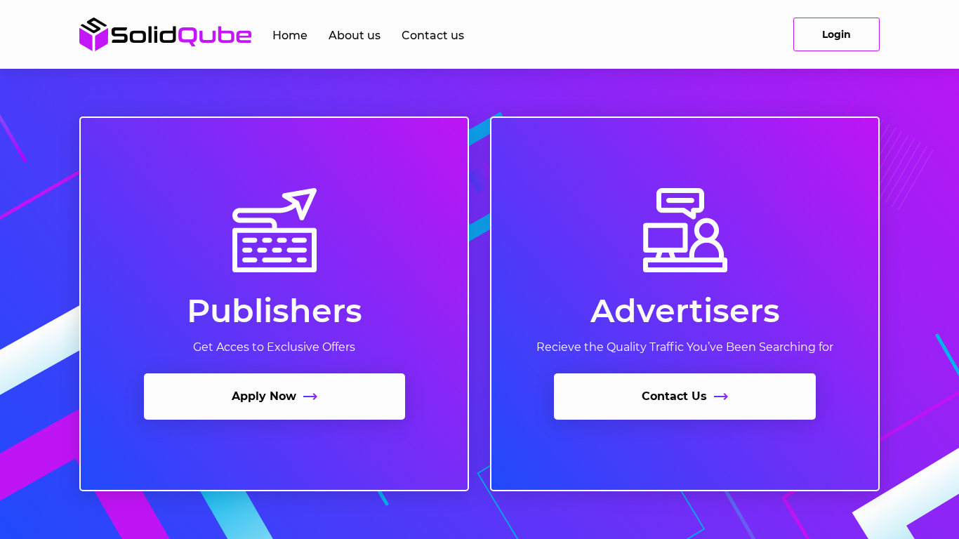 Affiliate program SolidQube Media Agency