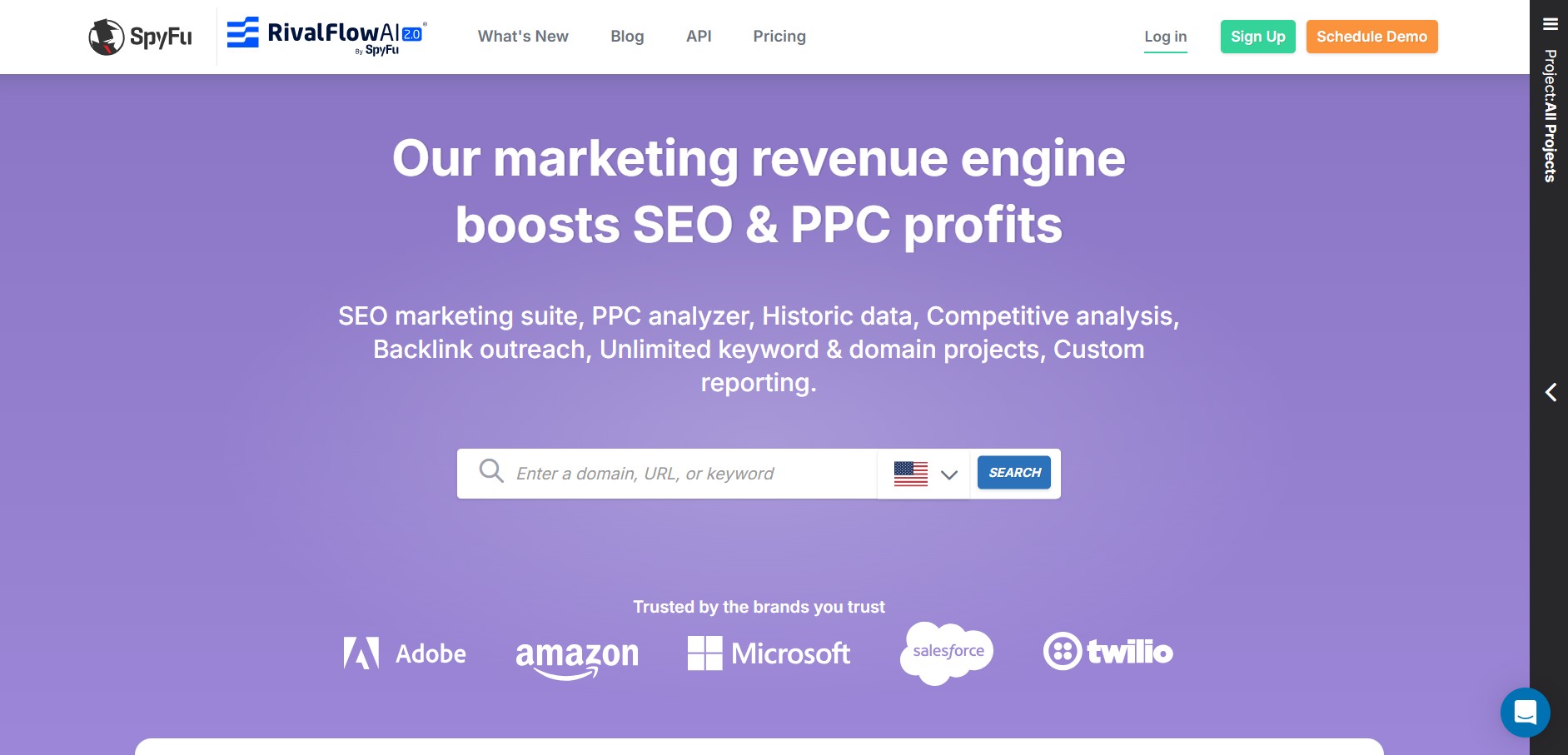 Affiliate program SpyFu