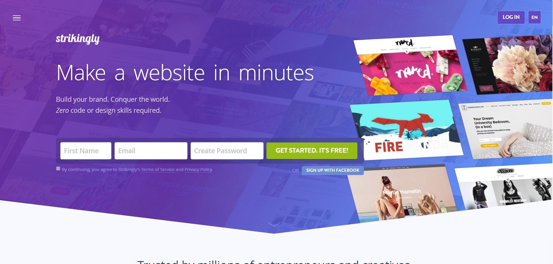 Strikingly partnerský program