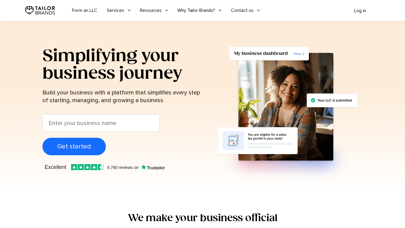 Affiliate program TailorBrands