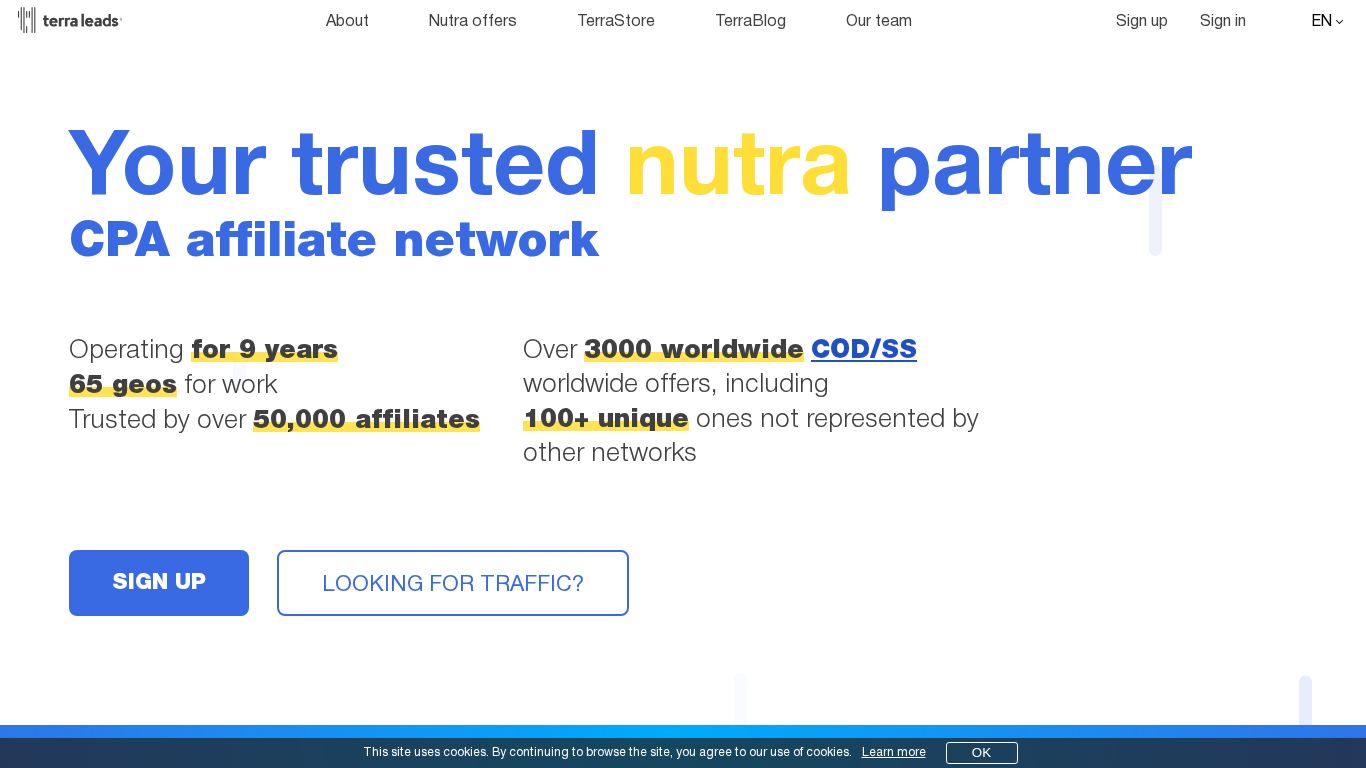 Affiliate program TerraLeads