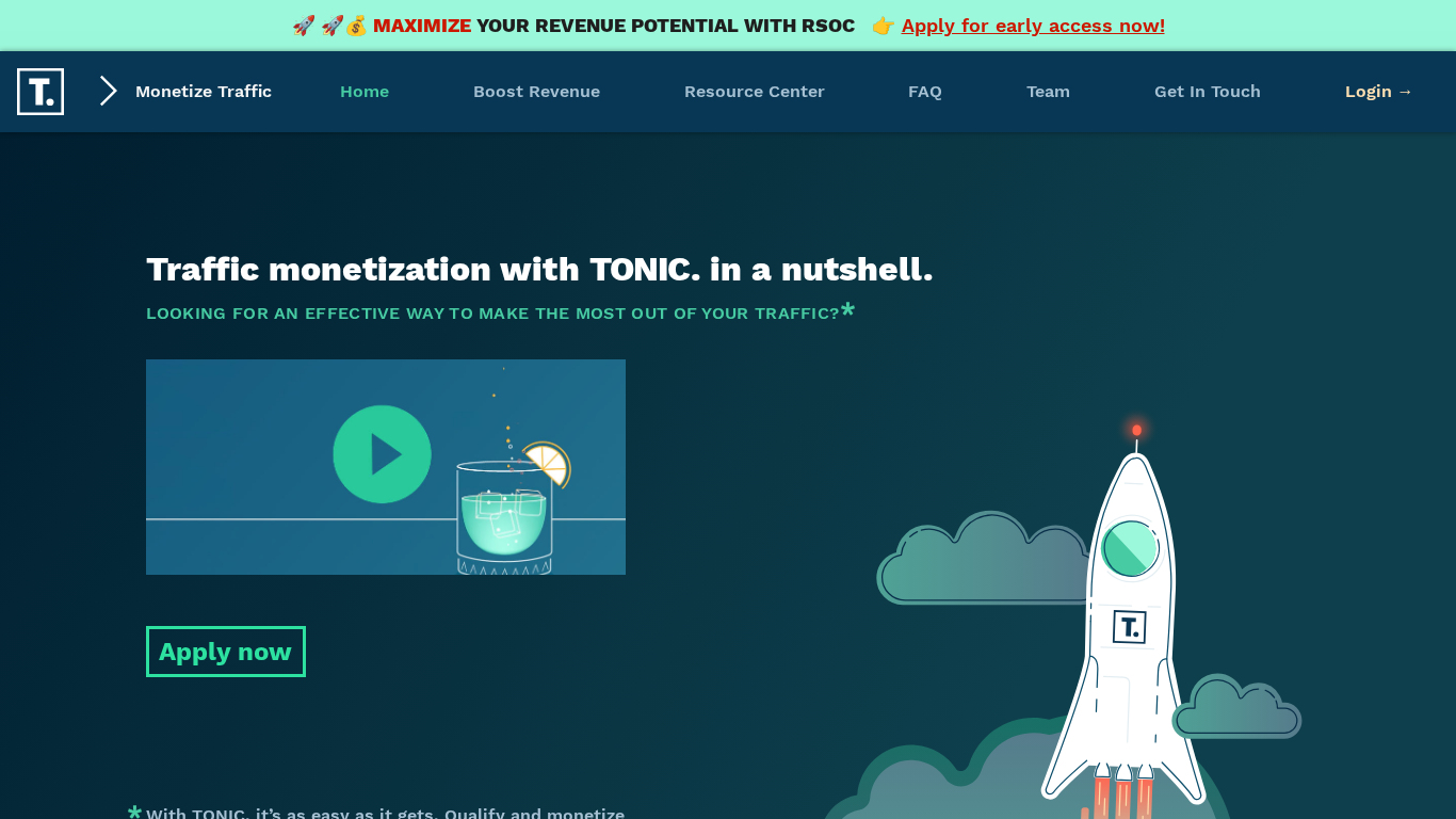 Partnerský program Tonic Ads