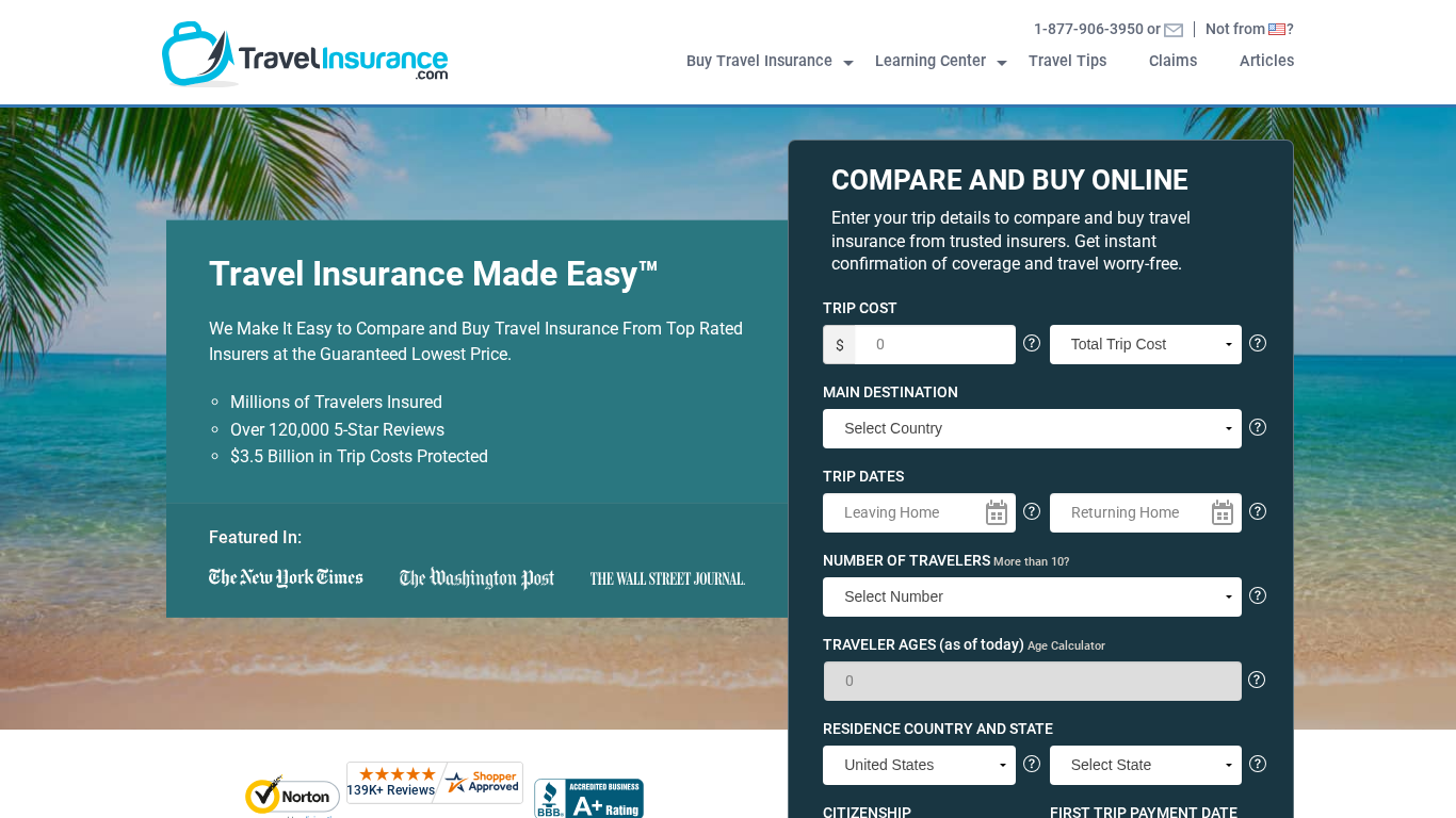Affiliate program Travelinsurance.com