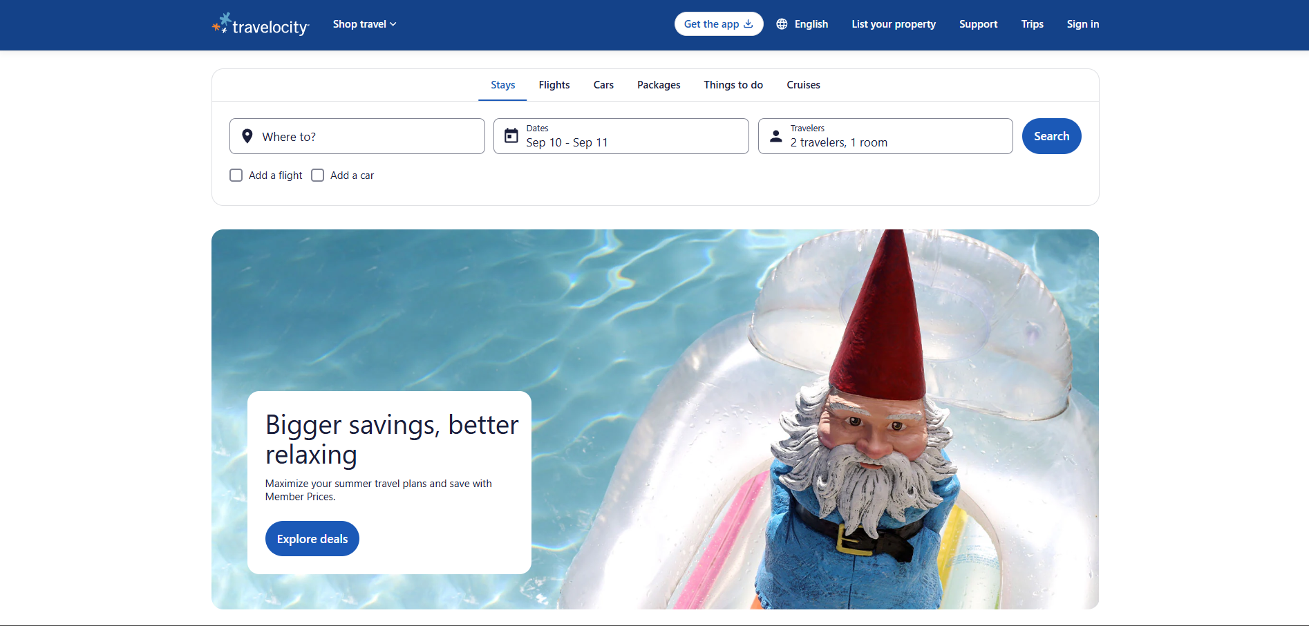 Affiliate program Travelocity