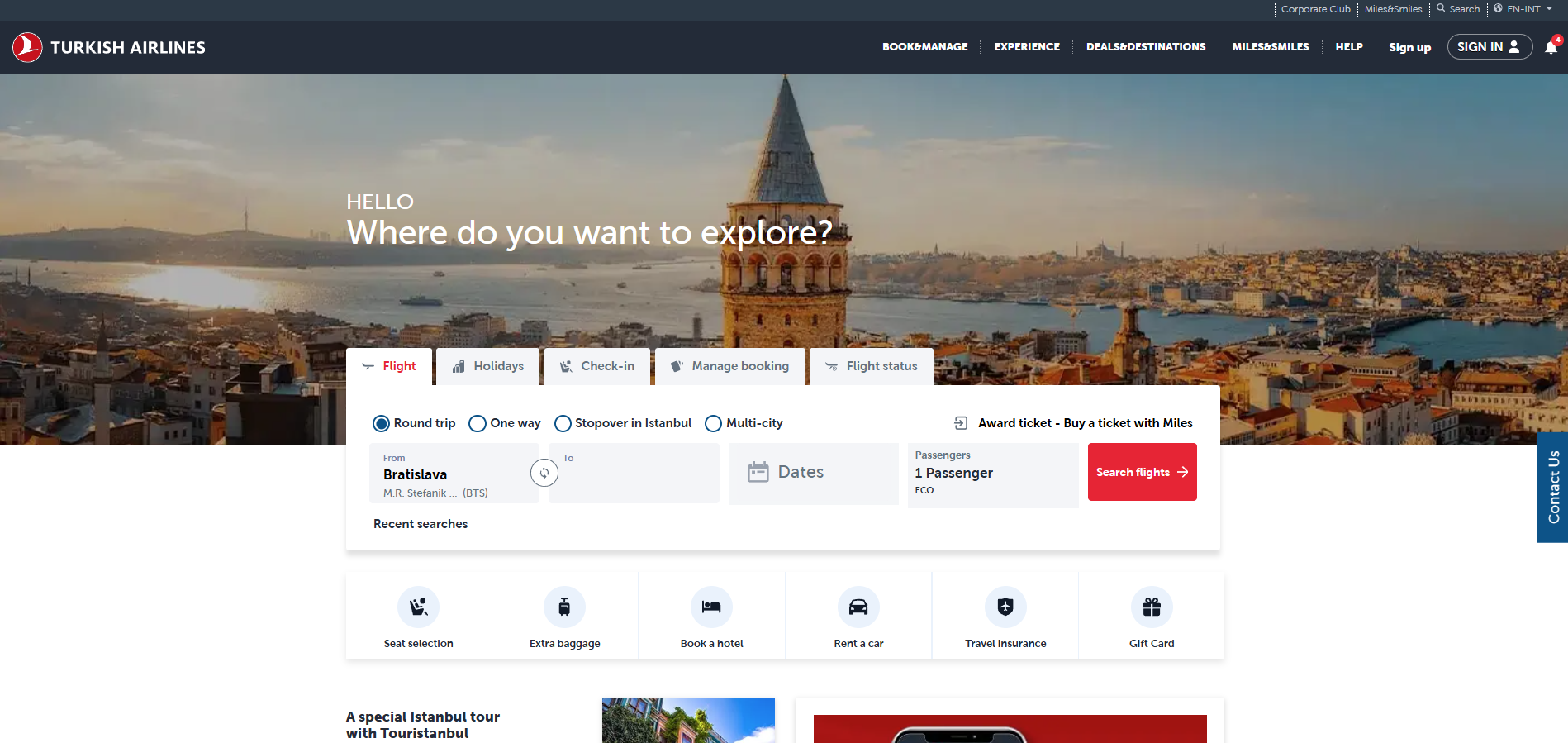 Affiliate program Turkish Airlines