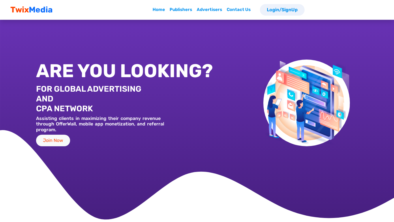 Affiliate program TwixMedia