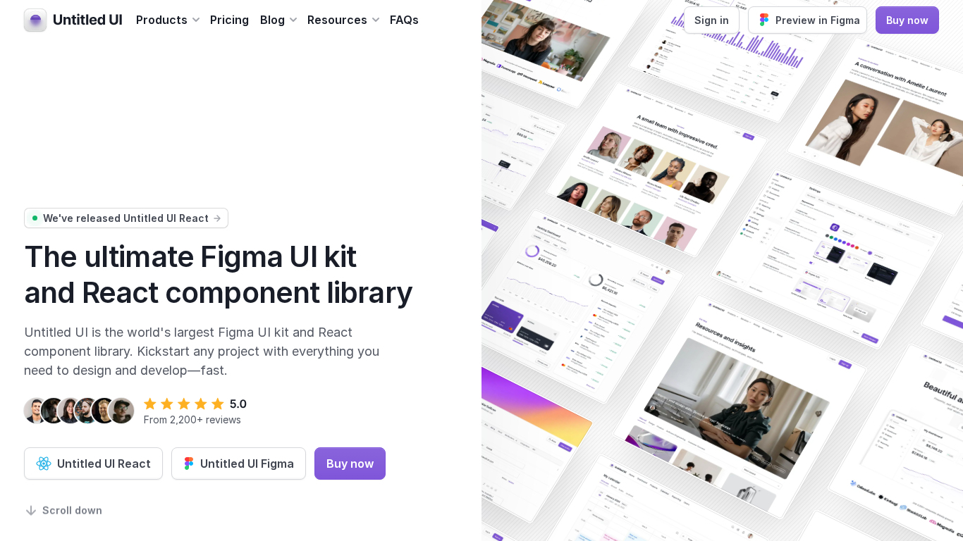 Affiliate program Untitled UI