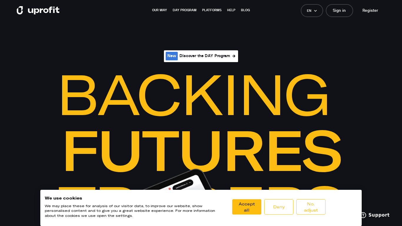 Affiliate program Uprofit Trader