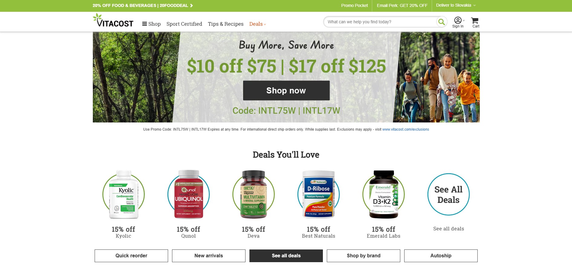 Partnerský program Vitacost