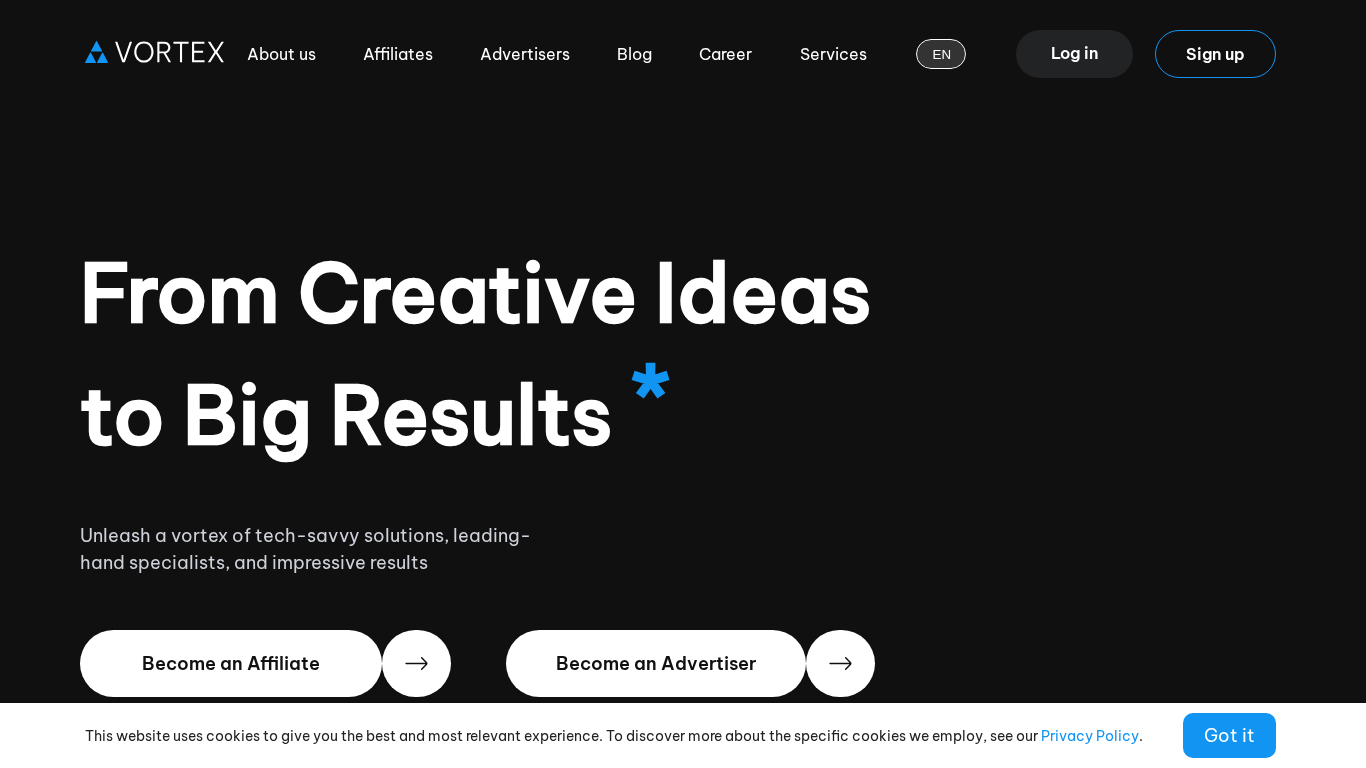 Partnerský program Vortex Advertising