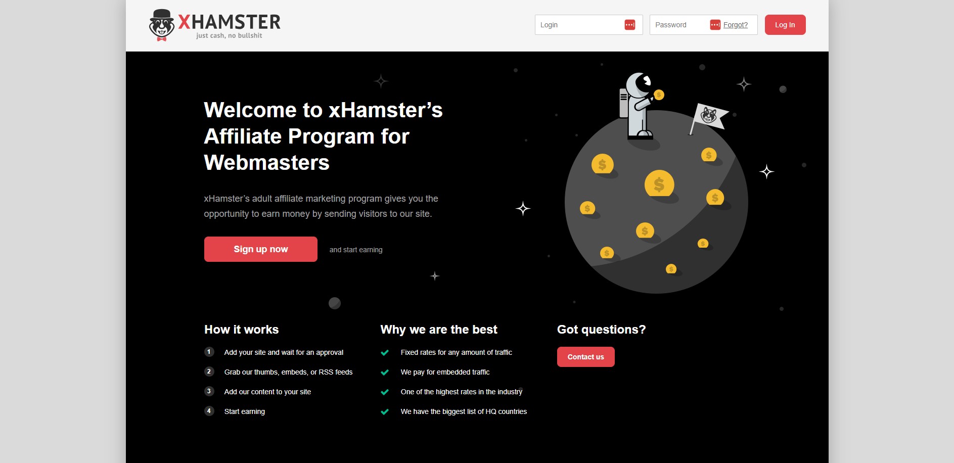 Partnerský affiliate program xHamster