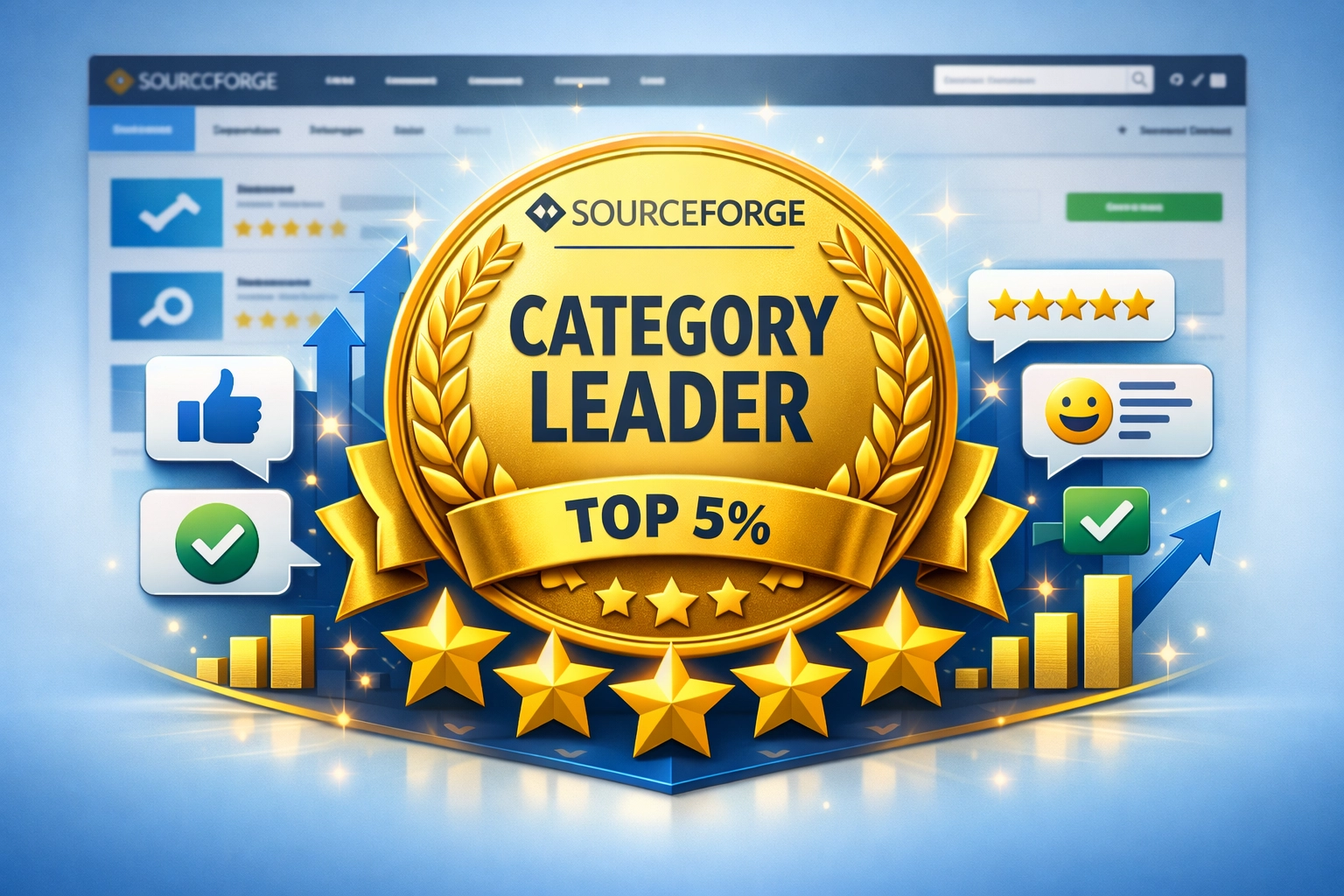 Ocenenie SourceForge Category Leader: Uznánie výnimočnosti v affiliate softvéri