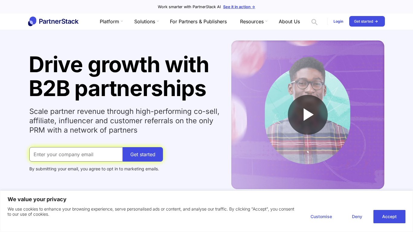 PartnerStack partner management platform